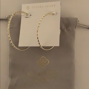 Kendra Scott Val Hoop Earrings Iridescent Crystal